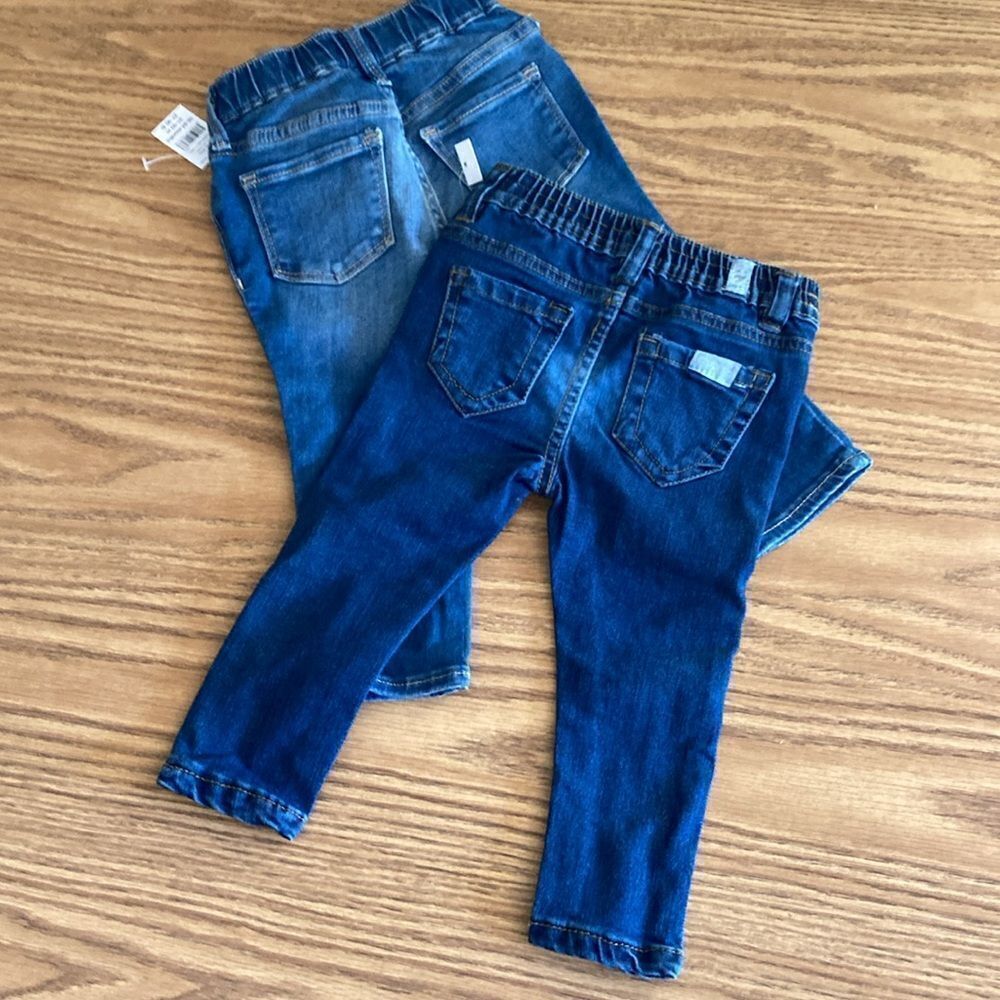 New With Tags Toddler Bundle of Jeans Seven for All Mankind 18 M Gap 18M New - Picture 1 of 14
